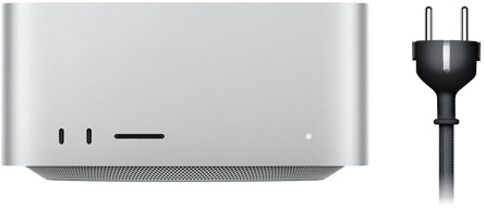 Mac Studio uz svoj električni kabel