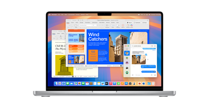 Multiple app windows open including Microsoft Excel and Zoom on MacBook Pro 14".