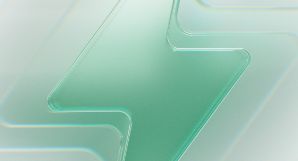 Symbol błyskawicy na zielonym tle