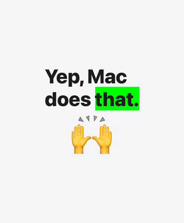 Yep, Mac does that